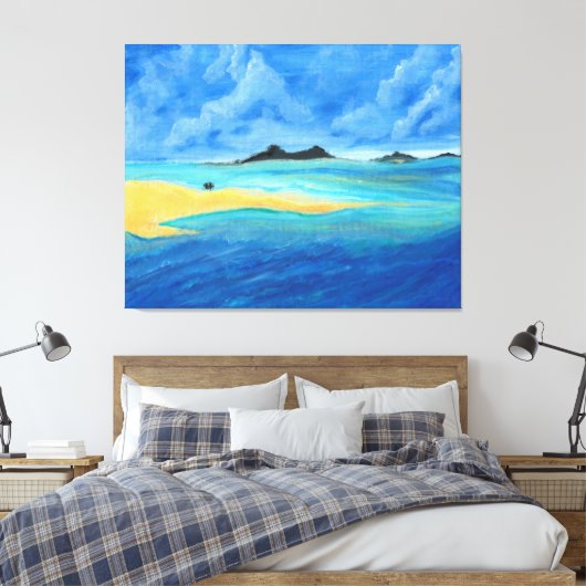 Stretched Canvas Print Leinwanddruck (Insitu (Schlafzimmer))