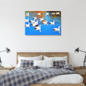 Stretched Canvas Print Leinwanddruck (Insitu (Schlafzimmer))