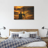 Stretched Canvas Print Leinwanddruck (Insitu (Schlafzimmer))