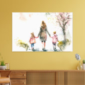 Stretched Canvas Print Leinwanddruck (Insitu (Wohnzimmer))