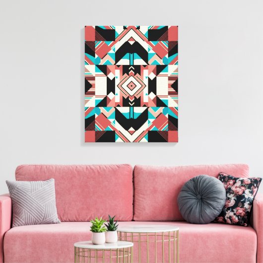Stretched Canvas Print Leinwanddruck (Insitu (Wohnzimmer))