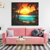 Stretched Canvas Print Leinwanddruck (Insitu (Wohnzimmer))
