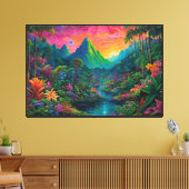 Stretched Canvas Print Leinwanddruck (Insitu (Wohnzimmer))