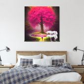 Stretched Canvas Print Leinwanddruck (Insitu (Schlafzimmer))