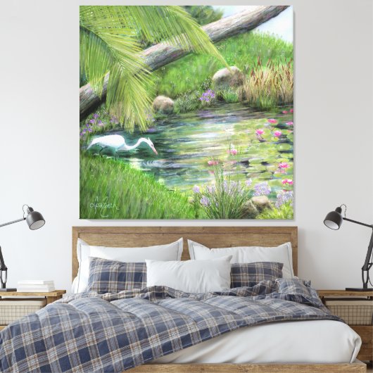 Stretched Canvas Print Leinwanddruck (Insitu (Schlafzimmer))