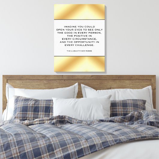 Stretched Canvas Print Leinwanddruck (Insitu (Schlafzimmer))