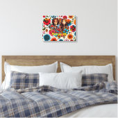 Stretched Canvas Print Leinwanddruck (Insitu (Schlafzimmer))