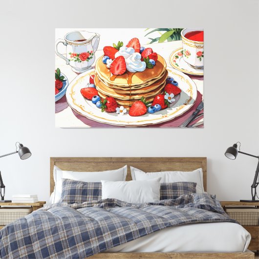 Stretched Canvas Print Leinwanddruck (Insitu (Schlafzimmer))