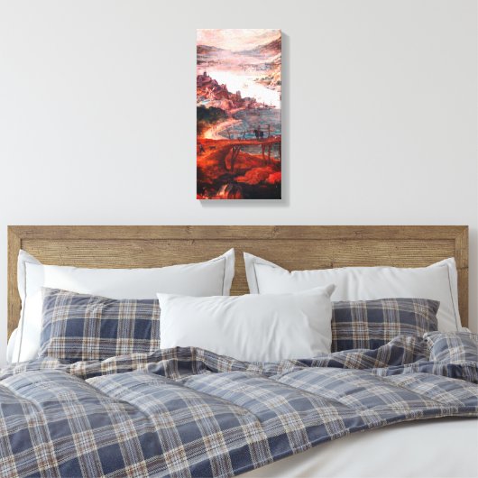 Stretched Canvas Print Leinwanddruck (Insitu (Schlafzimmer))