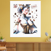 Stretched Canvas Print Leinwanddruck (Insitu (Wohnzimmer))