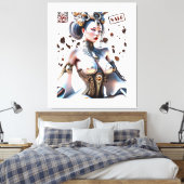 Stretched Canvas Print Leinwanddruck (Insitu (Schlafzimmer))