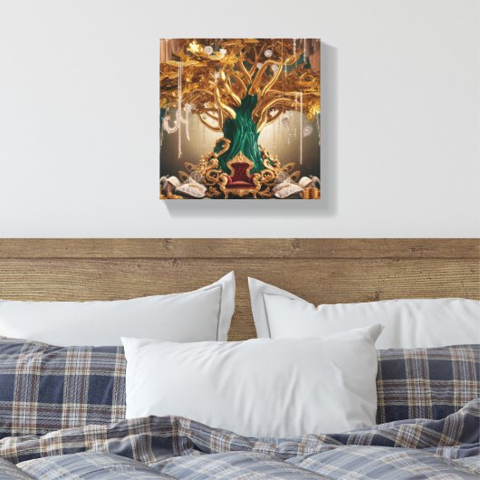 Stretched Canvas Print Leinwanddruck (Insitu (Schlafzimmer))
