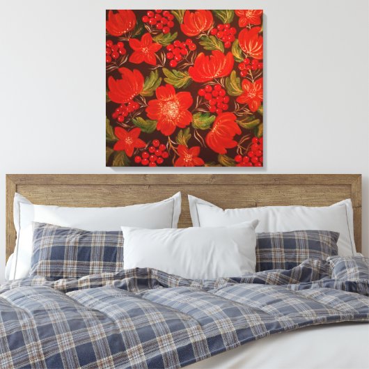 Stretched Canvas Print Leinwanddruck (Insitu (Schlafzimmer))
