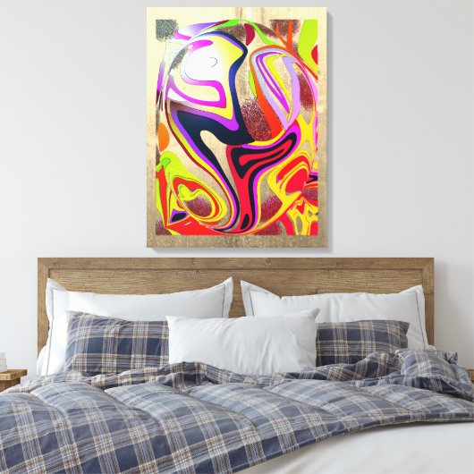 Stretched Canvas Print Leinwanddruck (Insitu (Schlafzimmer))