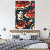 Stretched Canvas Print Leinwanddruck (Insitu (Schlafzimmer))