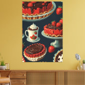 Stretched Canvas Print Leinwanddruck (Insitu (Wohnzimmer))