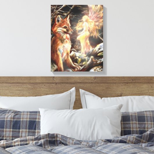 Stretched Canvas Print Leinwanddruck (Insitu (Schlafzimmer))