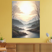 Stretched Canvas Print Leinwanddruck (Insitu (Wohnzimmer))