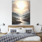 Stretched Canvas Print Leinwanddruck (Insitu (Schlafzimmer))