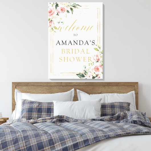 Stretched Canvas Print Leinwanddruck (Insitu (Schlafzimmer))