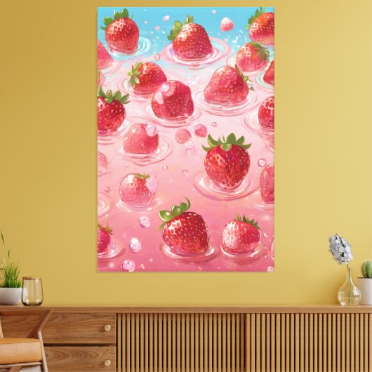 Stretched Canvas Print Leinwanddruck (Insitu (Wohnzimmer))