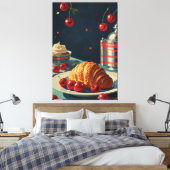 Stretched Canvas Print Leinwanddruck (Insitu (Schlafzimmer))
