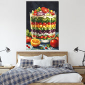 Stretched Canvas Print Leinwanddruck (Insitu (Schlafzimmer))