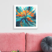 Stretched Canvas Print Leinwanddruck (Insitu (Wohnzimmer))