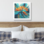 Stretched Canvas Print Leinwanddruck (Insitu (Schlafzimmer))