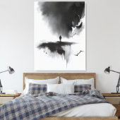 Stretched Canvas Print Leinwanddruck (Insitu (Schlafzimmer))
