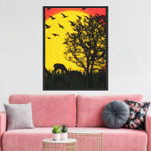 Stretched Canvas Print Leinwanddruck (Insitu (Wohnzimmer))