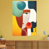 Stretched Canvas Print Leinwanddruck (Insitu (Wohnzimmer))