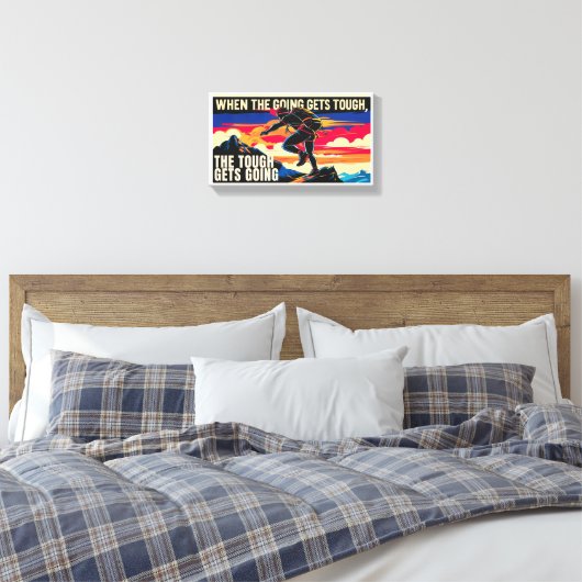 Stretched Canvas Print Leinwanddruck (Insitu (Schlafzimmer))