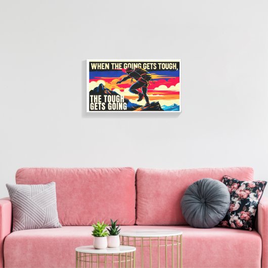 Stretched Canvas Print Leinwanddruck (Insitu (Wohnzimmer))