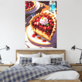 Stretched Canvas Print Leinwanddruck (Insitu (Schlafzimmer))