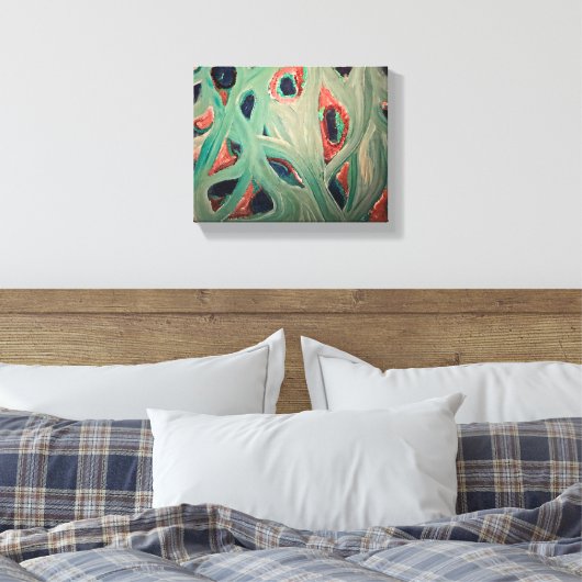 Stretched Canvas Print Leinwanddruck (Insitu (Schlafzimmer))