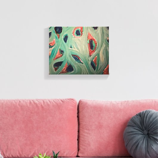 Stretched Canvas Print Leinwanddruck (Insitu (Wohnzimmer))