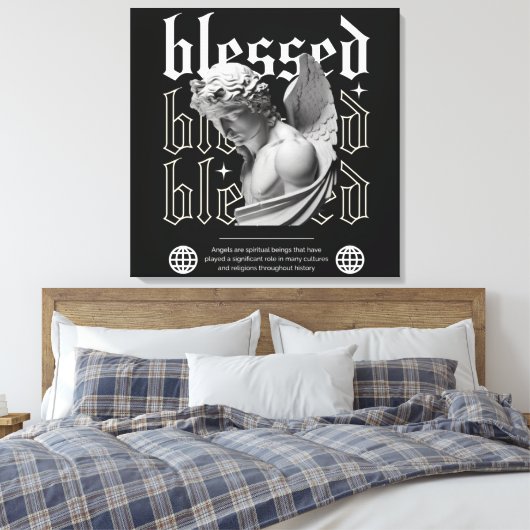 Stretched Canvas Print Leinwanddruck (Insitu (Schlafzimmer))