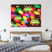 Stretched Canvas Print Leinwanddruck (Insitu (Schlafzimmer))