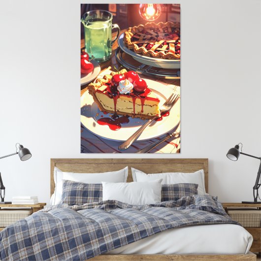 Stretched Canvas Print Leinwanddruck (Insitu (Schlafzimmer))