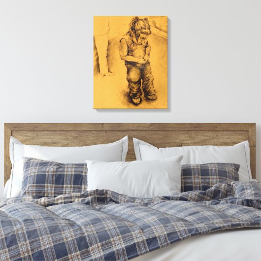 Stretched Canvas Print Leinwanddruck (Insitu (Schlafzimmer))
