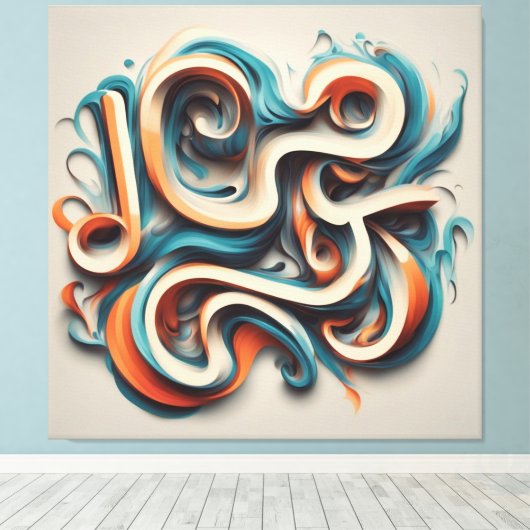 Stretched Canvas Print Leinwanddruck (Insitu (Holzboden))