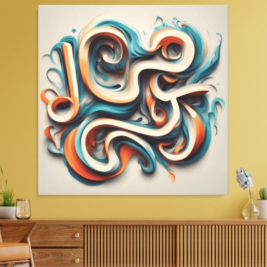 Stretched Canvas Print Leinwanddruck (Insitu (Wohnzimmer))