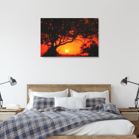 Stretched Canvas Print Leinwanddruck (Insitu (Schlafzimmer))