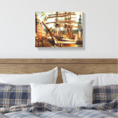 Stretched Canvas Print Leinwanddruck (Insitu (Schlafzimmer))