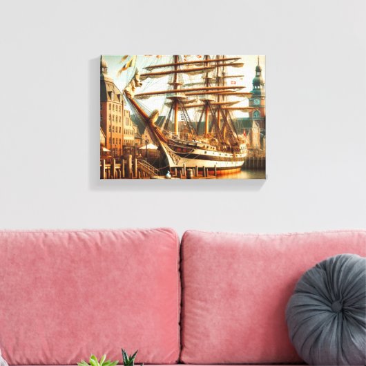 Stretched Canvas Print Leinwanddruck (Insitu (Wohnzimmer))