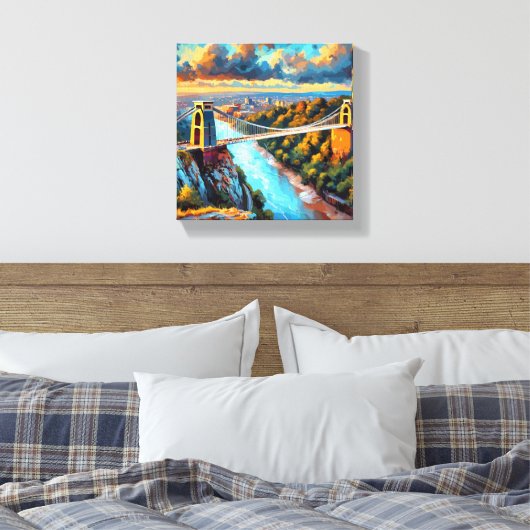 Stretched Canvas Print Leinwanddruck (Insitu (Schlafzimmer))