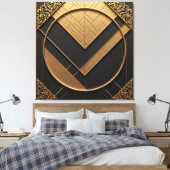 Stretched Canvas Print Leinwanddruck (Insitu (Schlafzimmer))