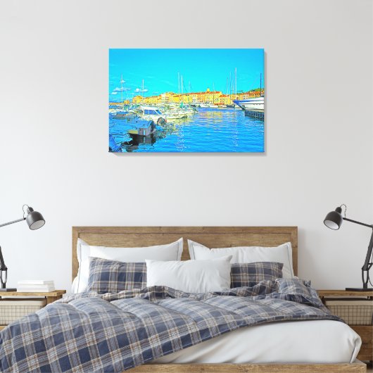 Stretched Canvas Print Leinwanddruck (Insitu (Schlafzimmer))