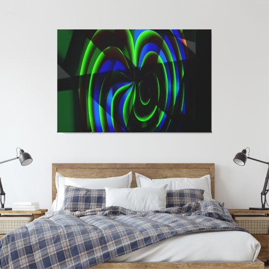 Stretched Canvas Print Leinwanddruck (Insitu (Schlafzimmer))